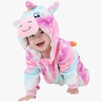 Roupinha Macacão Pijama Unicórnio Bebê Longo Macio Parmalat.