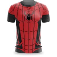 Camiseta Homem Aranha Traje Longe de Casa Unissex
