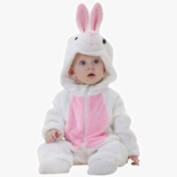 Roupinha Macacão Pijama Coelhinho Branco Bebê Macio Parmalat