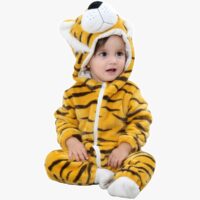 Roupinha Macacão Pijama Tigre Bebê Longo Macio Parmalat.